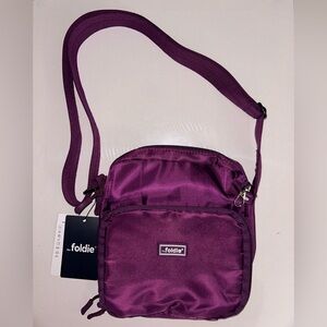 The Foldie® Sling Bag -Compact Crossbody Bag in Purple